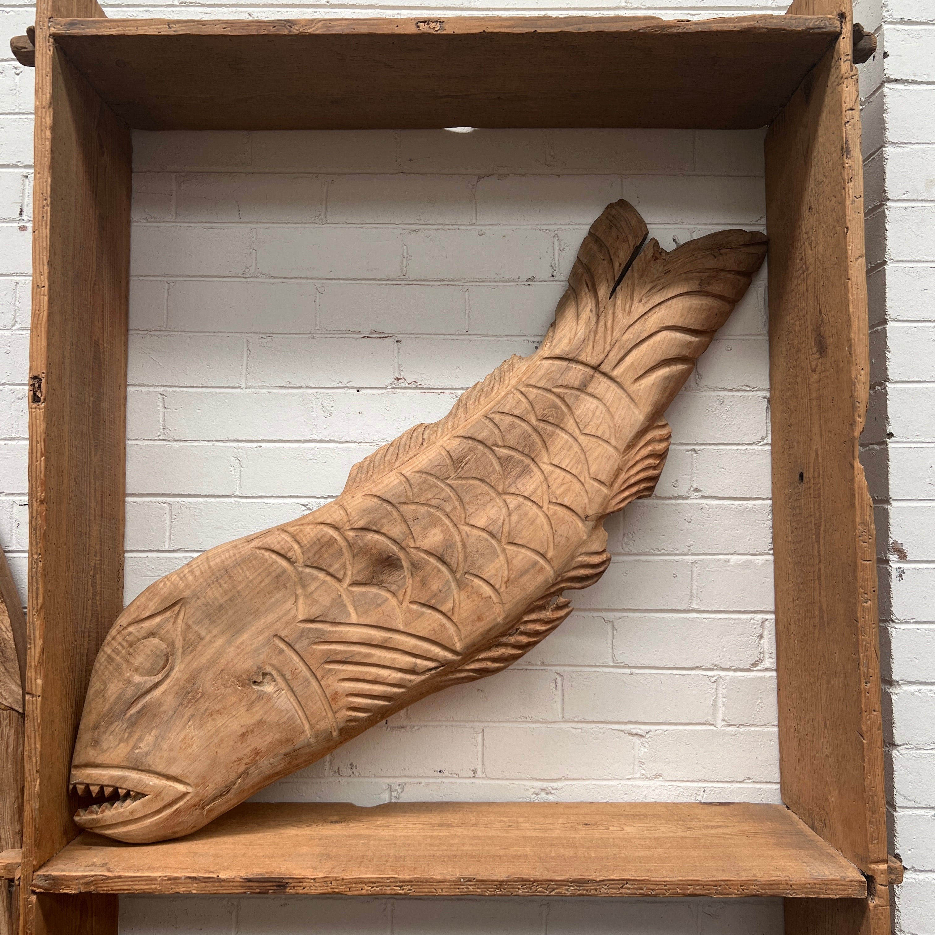 Carved fish wall art – Water Tiger