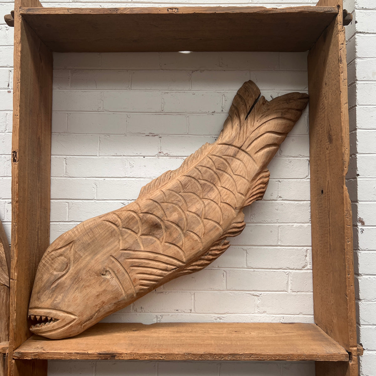 Carved fish wall art Vintage Furniture, Home Decor and Treasures