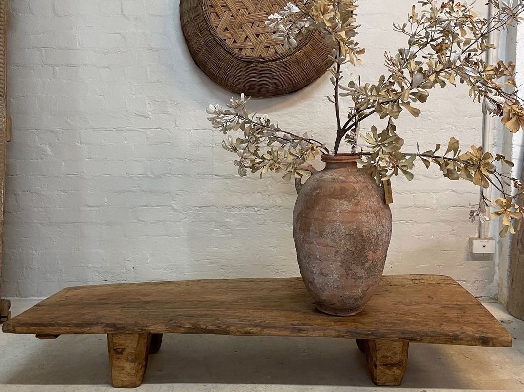 Vintage pot and naga coffee table