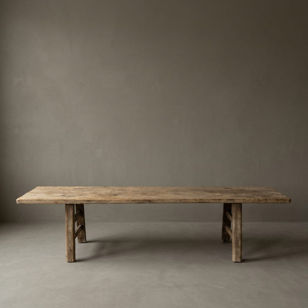 Water Tiger Furniture Antique Long Elm Bench | 190x40x45h cm