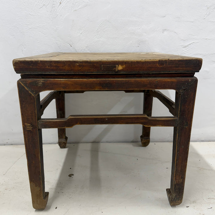 Water Tiger Furniture Antique Chinese Square Elm Side Table | 53x53x53cm