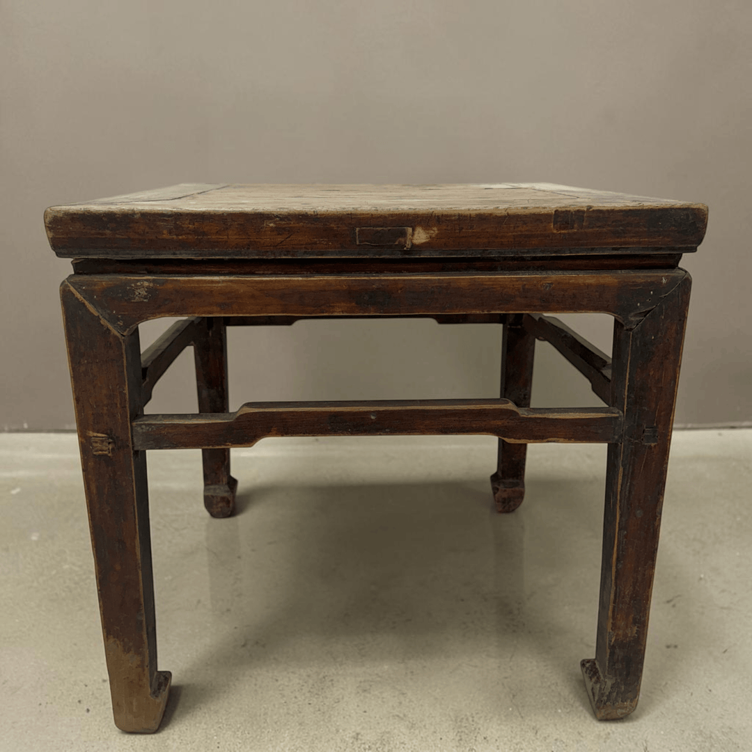 Water Tiger Furniture Antique Chinese Square Elm Side Table | 53x53x53cm