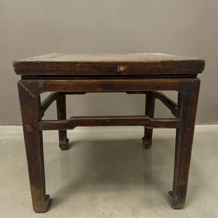 Water Tiger Furniture Antique Chinese Square Elm Side Table | 53x53x53cm