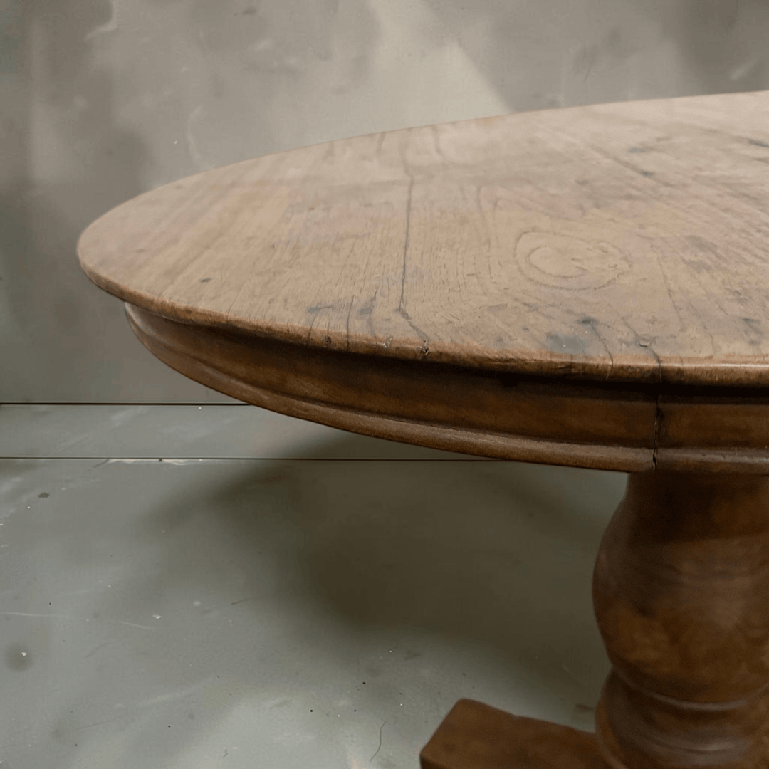 Water Tiger Furniture Indonesian Vintage Round Teak Table