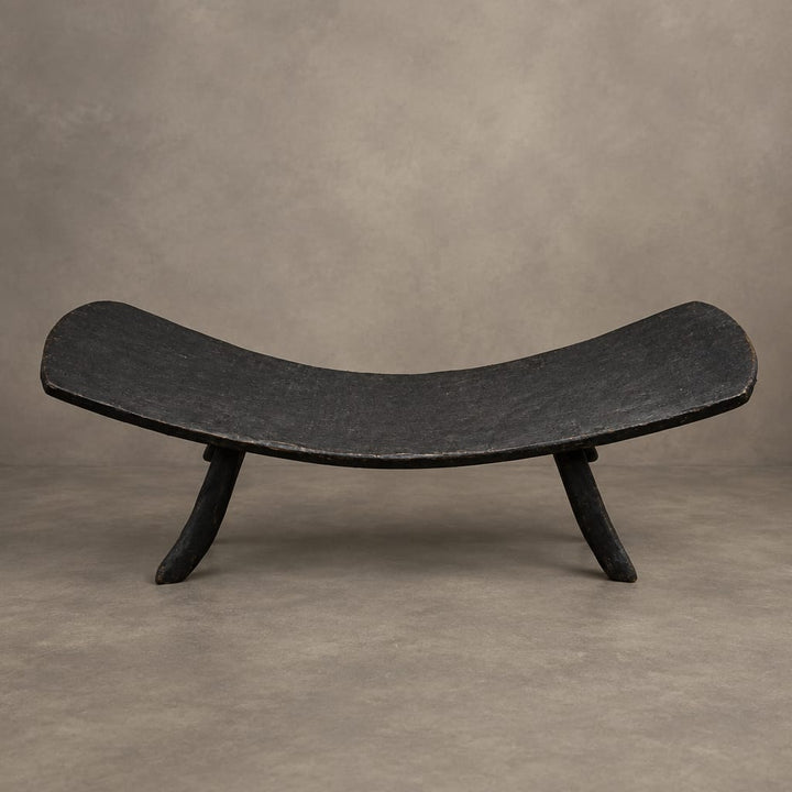 Water Tiger Furniture Dark Teak Curved Bench