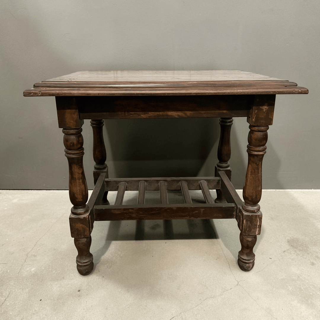 Water Tiger Furniture Colonial Side Table With Bottom Shelf