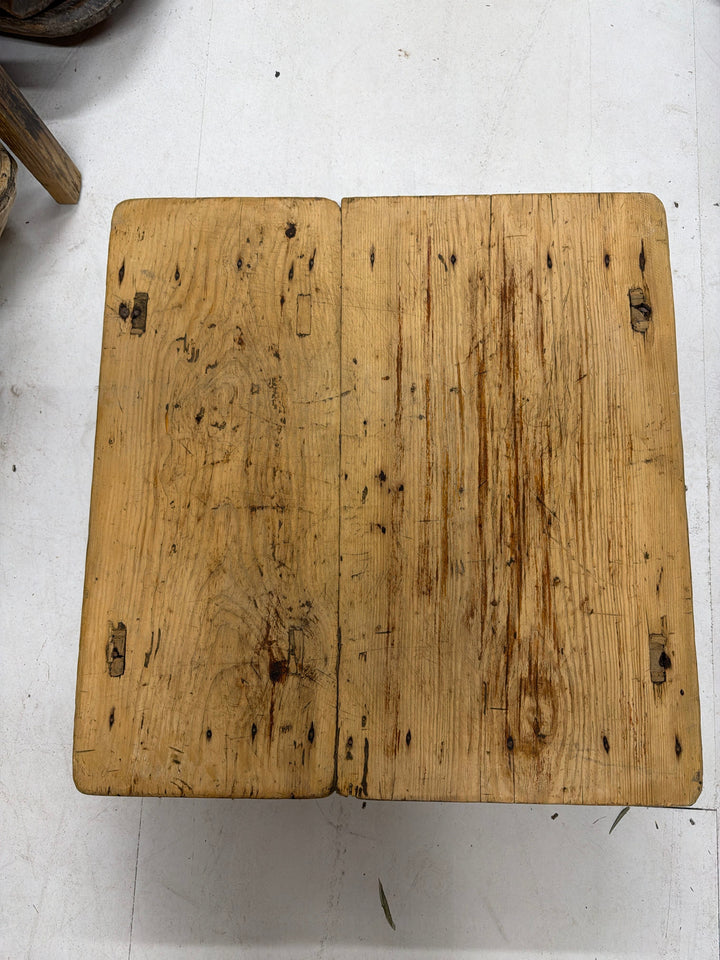 Water Tiger Furniture Vintage Square Elm Coffee Table | 69x67x26cm