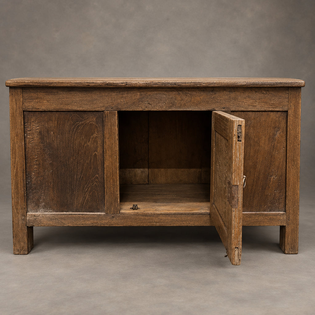Water Tiger Furniture Vintage Teak Front Opening Low Cabinet
