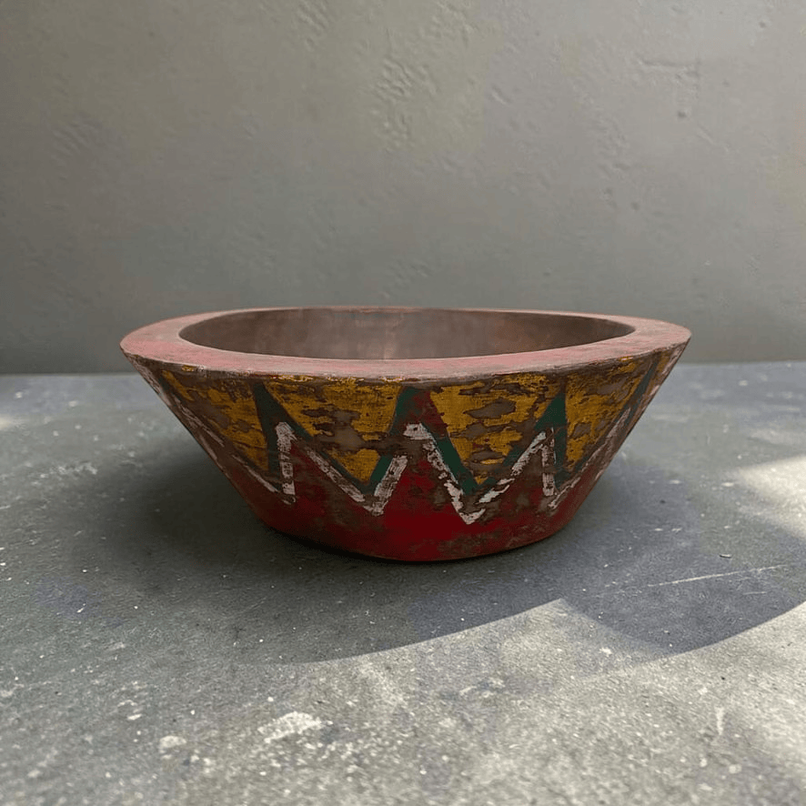Water Tiger Decor Balinese Traditional Painted Bowl