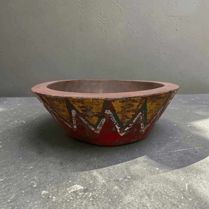 Water Tiger Decor Balinese Traditional Painted Bowl