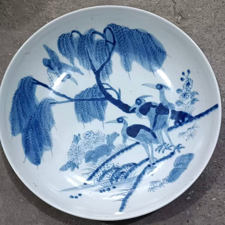 Water Tiger china Serving Bowls . Qing Kangxi Inspired Blue and White Porcelain Bowls - Multiple Patterns