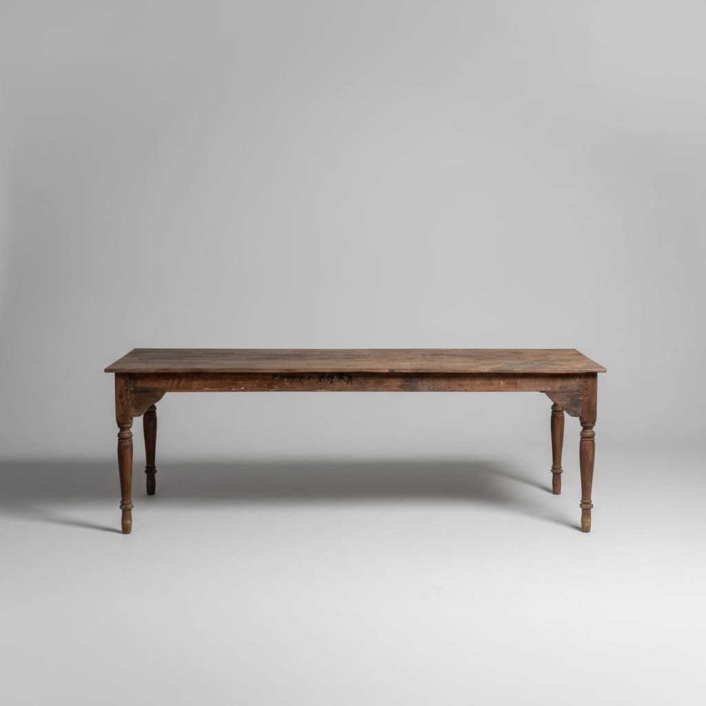 Water Tiger Furniture Long Narrow Vintage Teak Dining Table