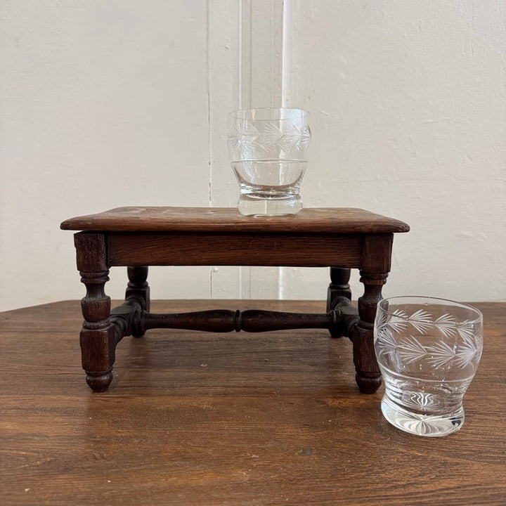 Water Tiger Furniture Oak Foot Rest Late 19TH Century