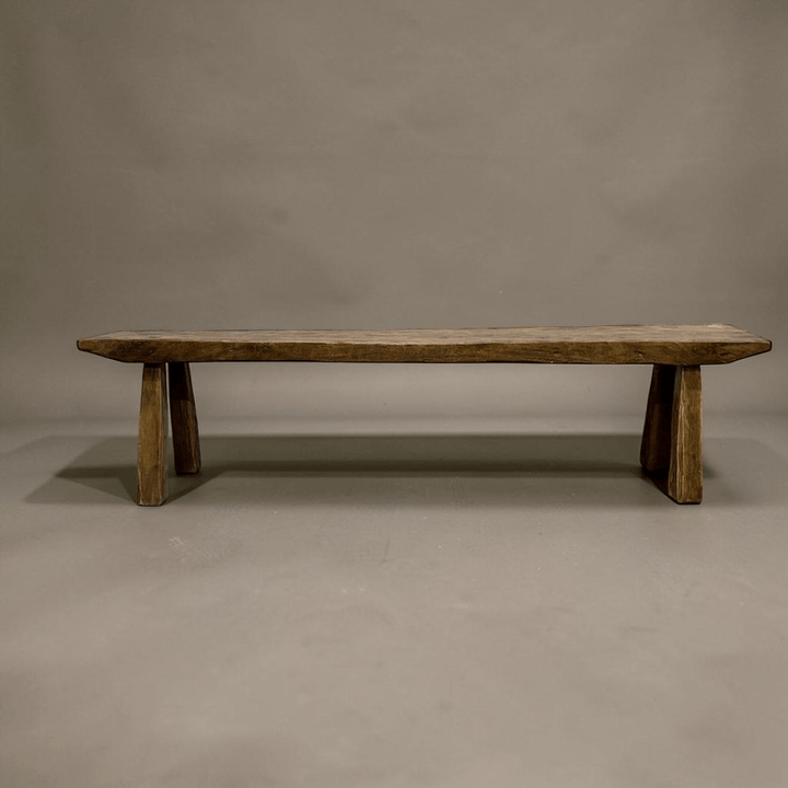 Water Tiger Furniture Organic Shaped Leg Hand Made Teak Benches