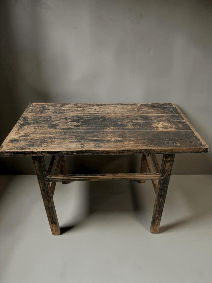Water Tiger Furniture Blackened Antique Short Wine Table