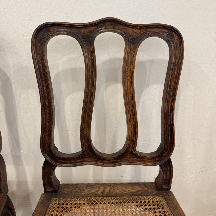 Water Tiger Furniture Oak Louis XV Style Chairs  | French Furniture . Set of 6