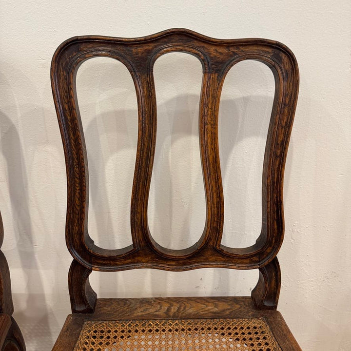 Water Tiger Furniture Oak Louis XV Style Chairs  | French Furniture . Set of 6