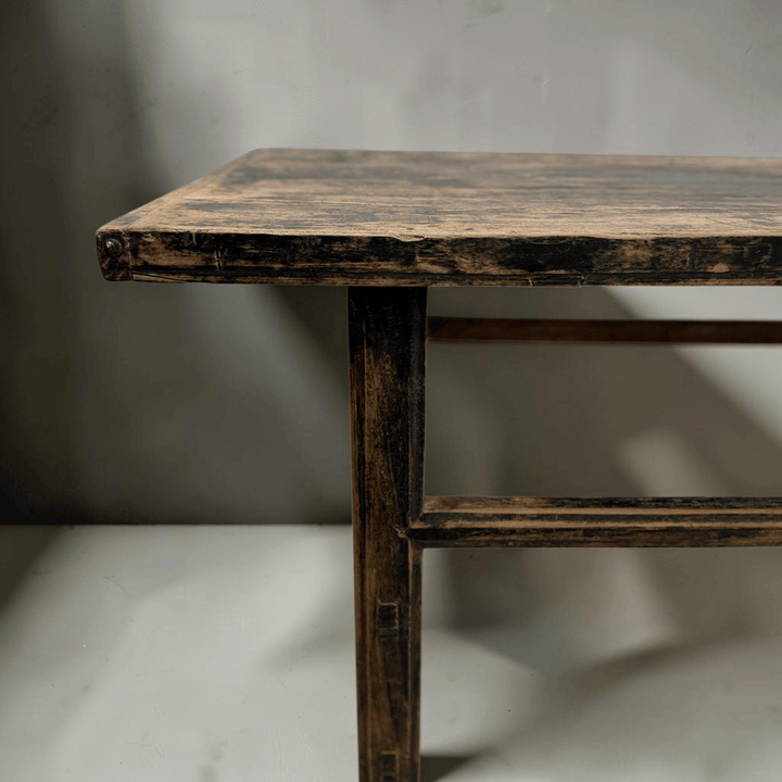 Water Tiger Furniture Blackened Antique Short Wine Table