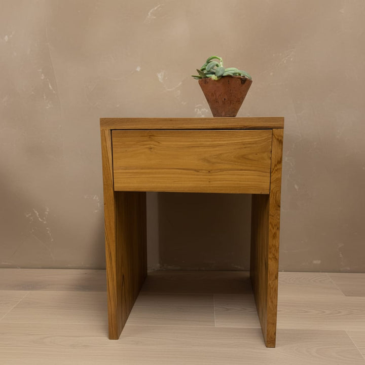 Water Tiger Decor Recycled Teak Bedside Tables | Handcrafted Side Tables | On Sale
