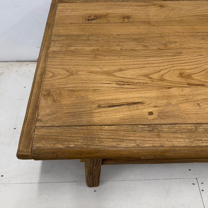 Water Tiger Furniture Rectangle Chinese Elm Coffee Table | 140x60x47cm