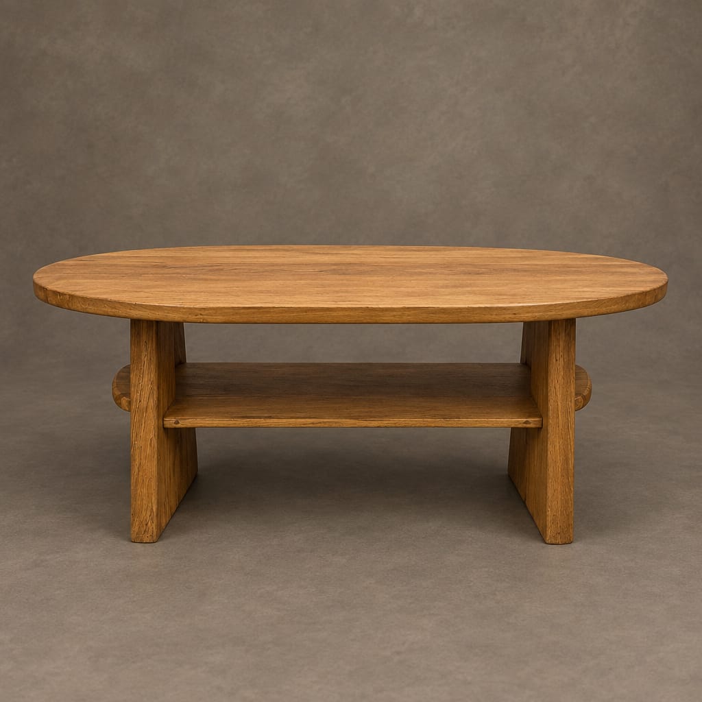 Water Tiger Furniture Teak Coffee Table Curved Ends
