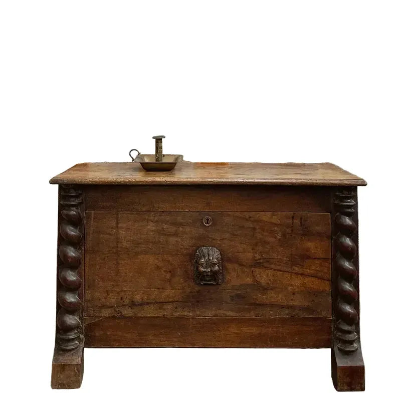 Water Tiger Furniture French Oak Early 19th Century Trunk