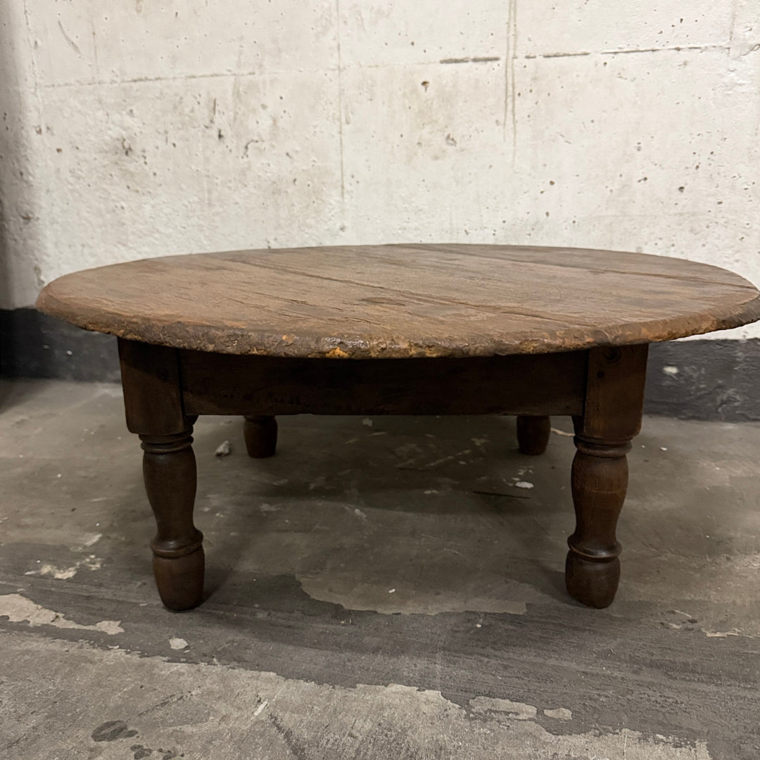 Water Tiger Furniture Vintage Teak Low Round Coffee Table