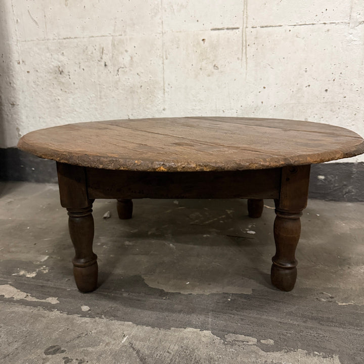 Water Tiger Furniture Vintage Teak Low Round Coffee Table