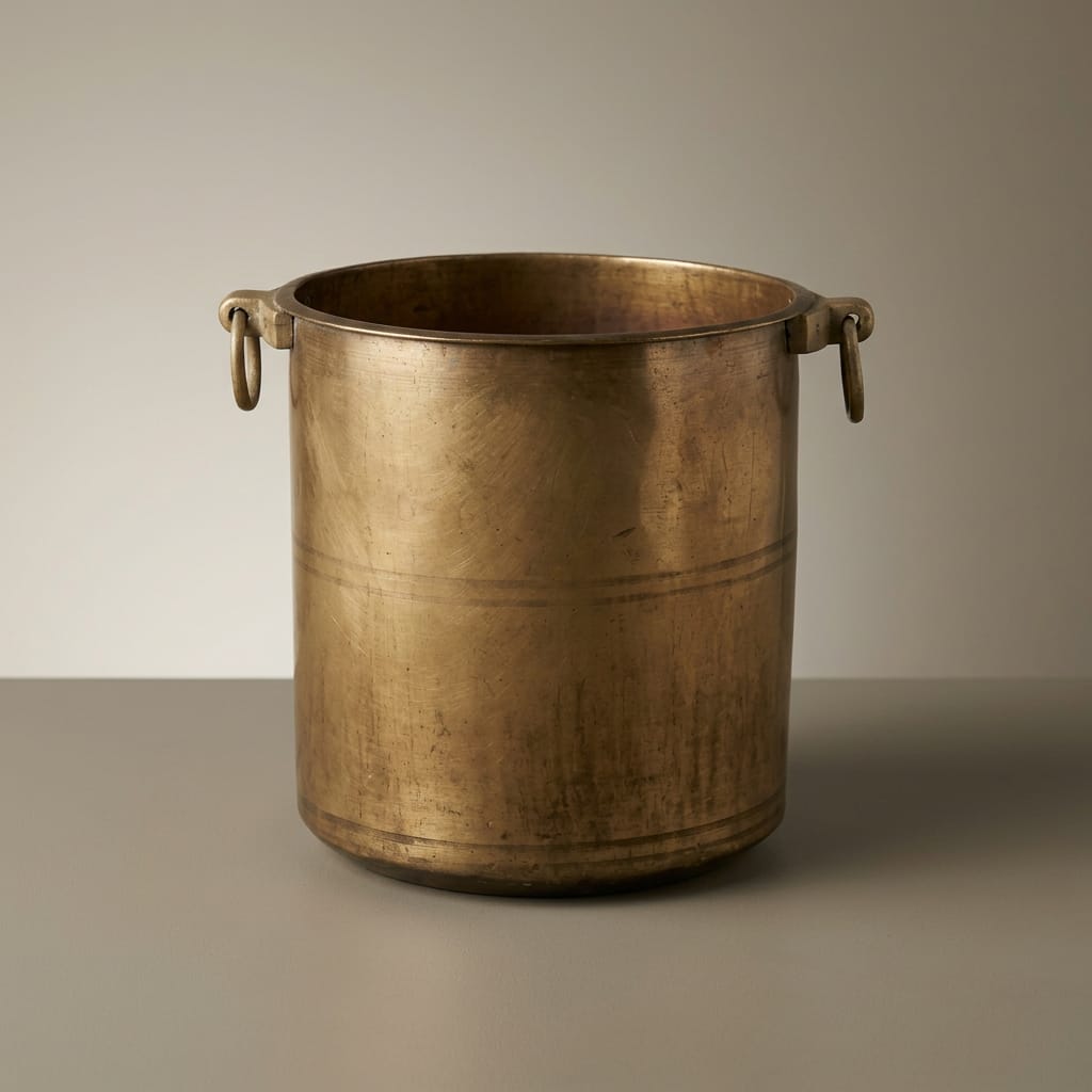 Water Tiger pot Tall Vintage Indian Copper Pot With Handles