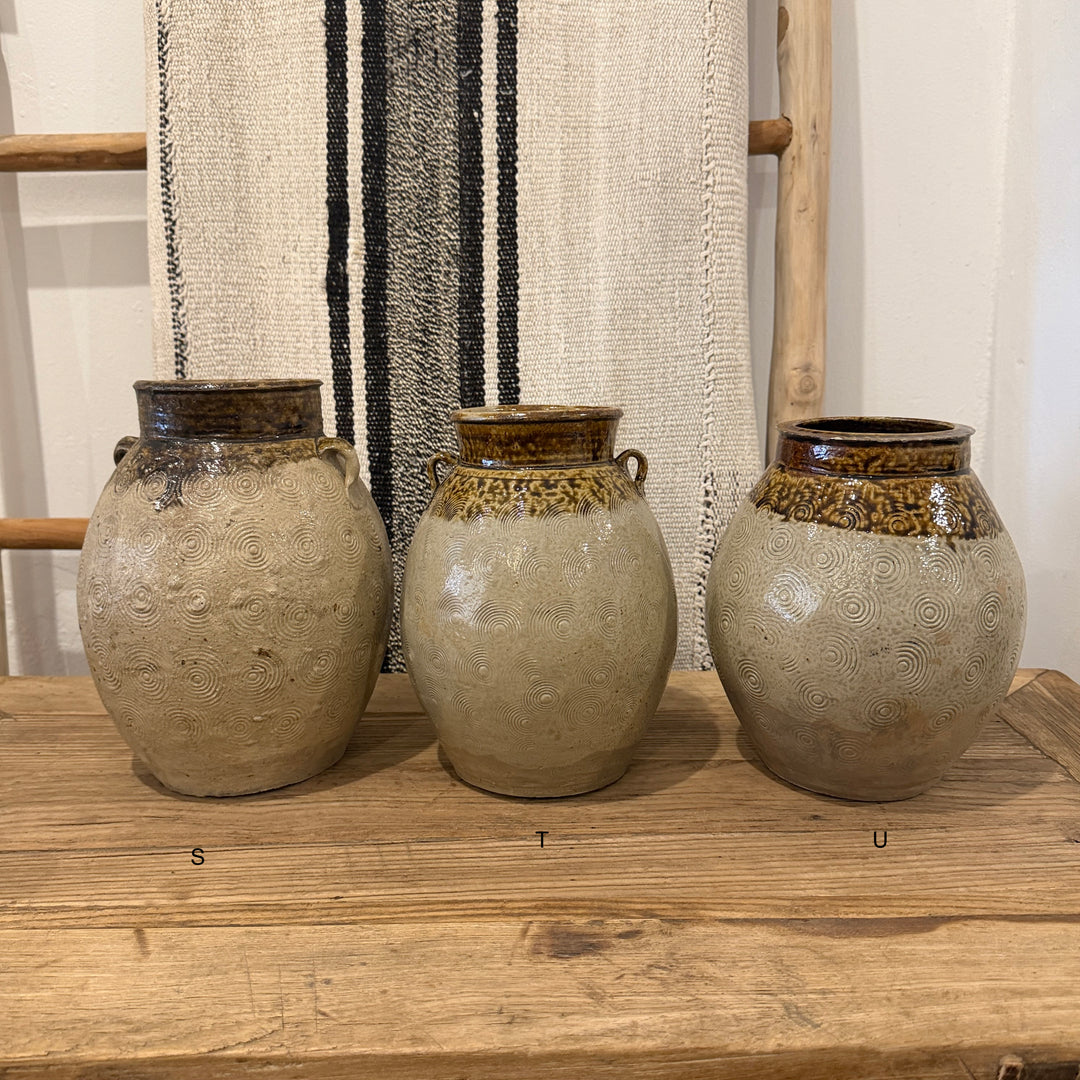 Water Tiger Decor Antique Glazed Yunnan Storage Vases