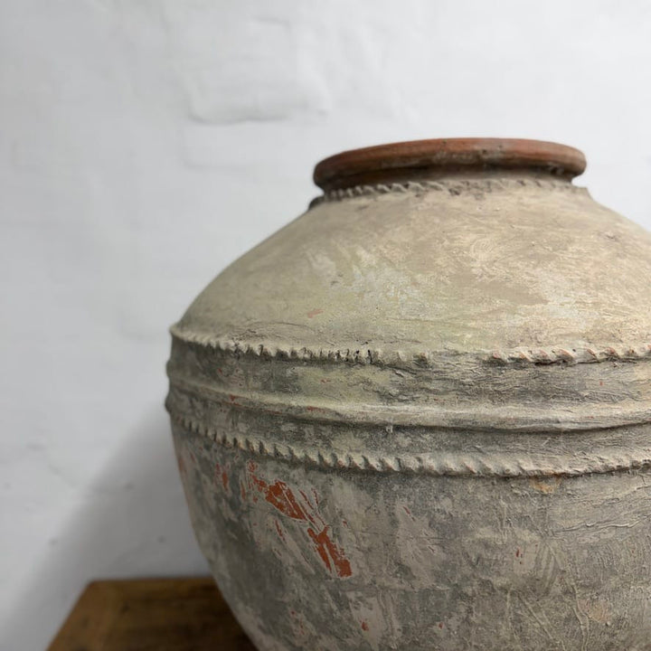Grey Vintage Water Pot from Borneo
