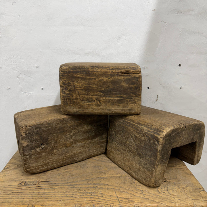 Water Tiger Furniture Antique Wooden Head Rest- Riser