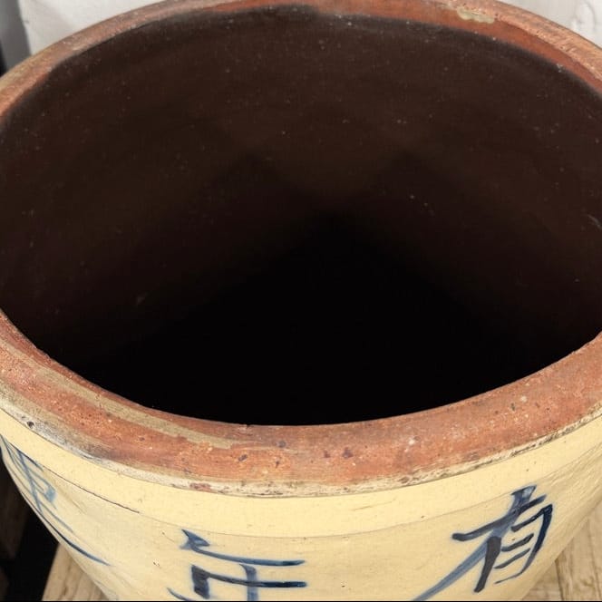 Water Tiger Decor Lidded Cizhou  Ming Dynasty Ceramic Planter - Vessel- "Fish"