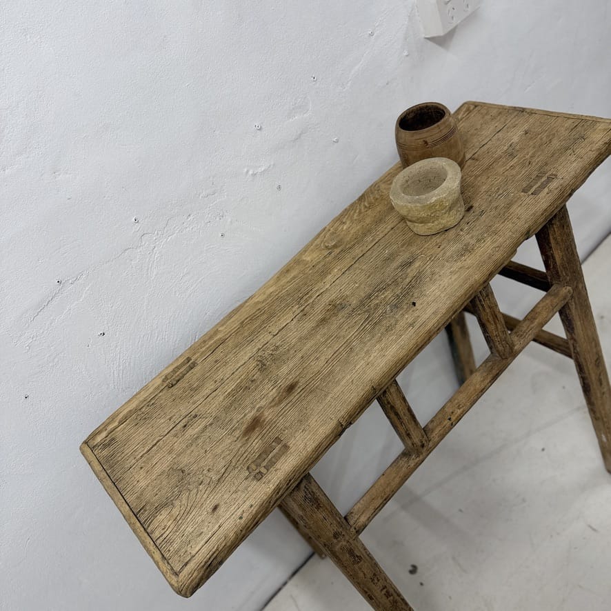 Water Tiger Furniture Natural Antique Elm Console | 96x33x85h cm