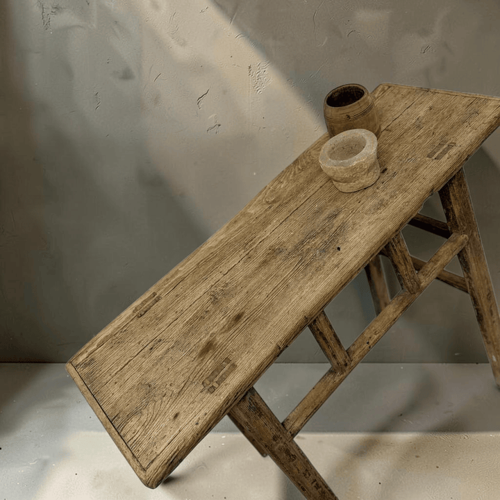 Water Tiger Furniture Natural Antique Elm Console | 96x33x85h cm