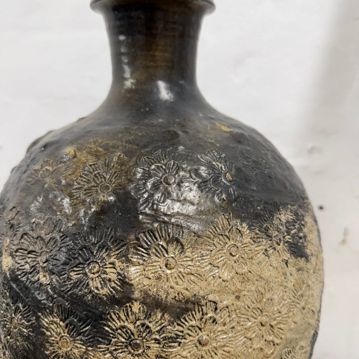 Water Tiger Decor Antique Cizhou Narrow Neck Pot