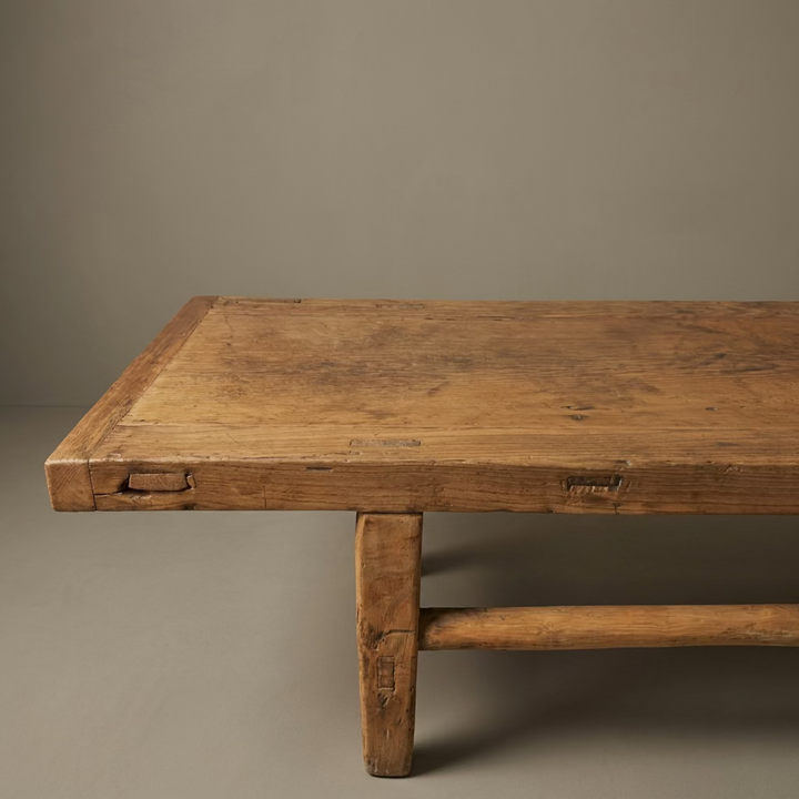 Water Tiger Furniture Antique Long Narrow Elm Bench |185x34x53cm