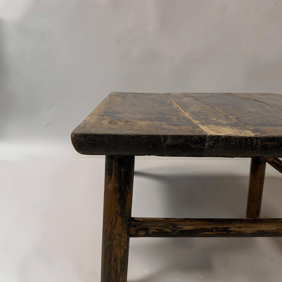 Water Tiger Furniture Simple Chinese Square Elm Side Tables | 58x58x50cm