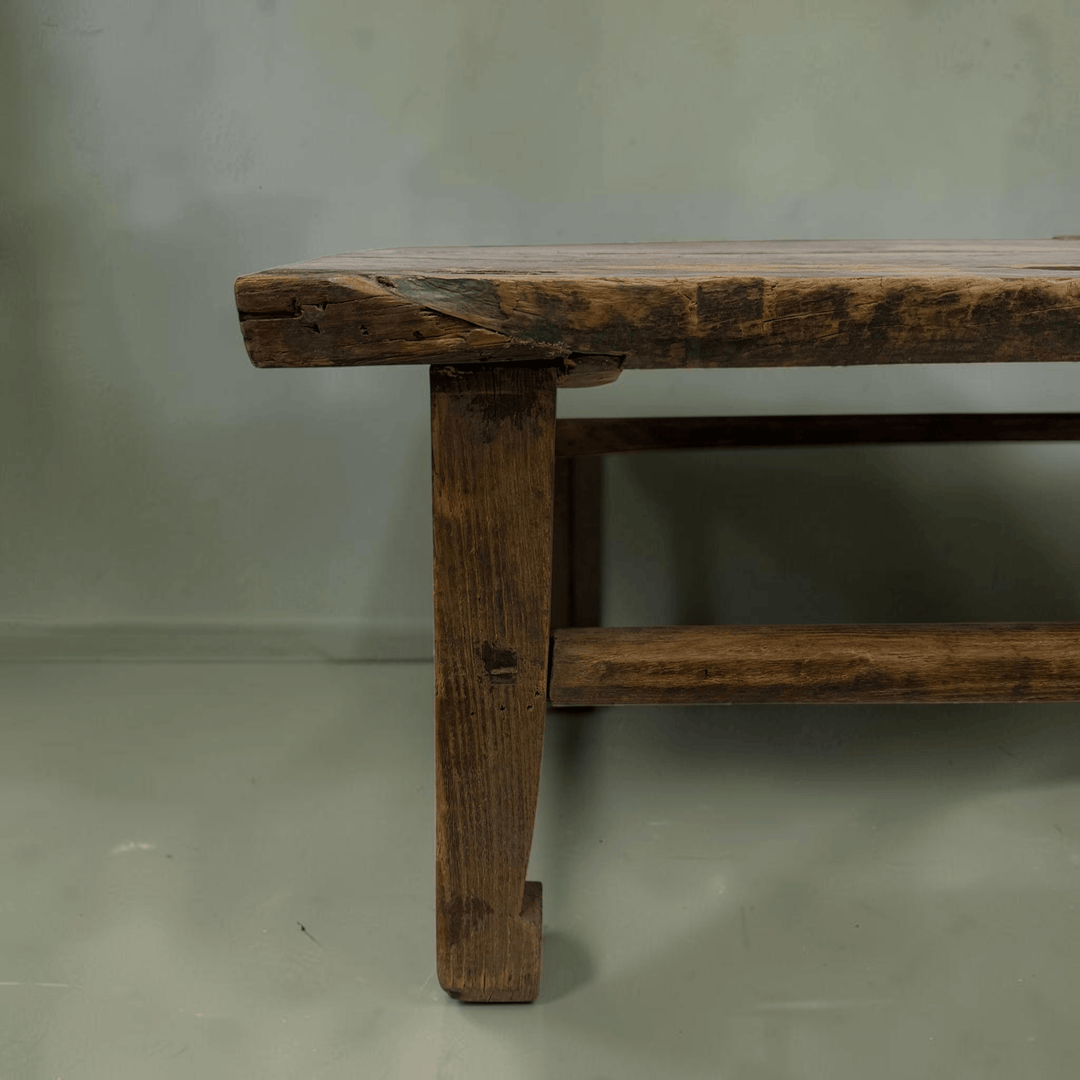 Water Tiger Furniture Antique Rectangle Chinese Elm Coffee  | 82x63x36cm