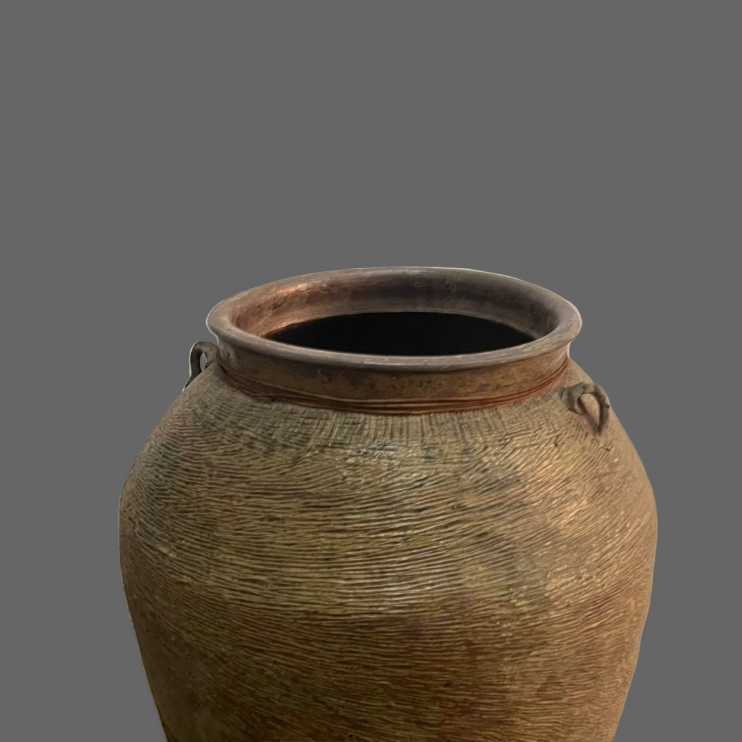 Water Tiger Decor Textured Yunnan Antique Chinese Pot