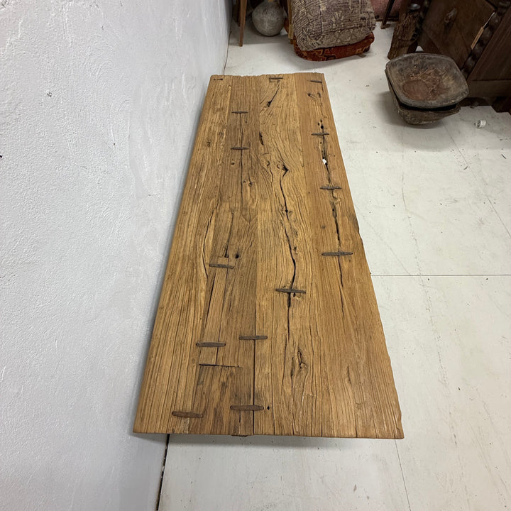 Water Tiger Furniture Rectangle Chinese Elm Coffee Table | 167x64x40cm