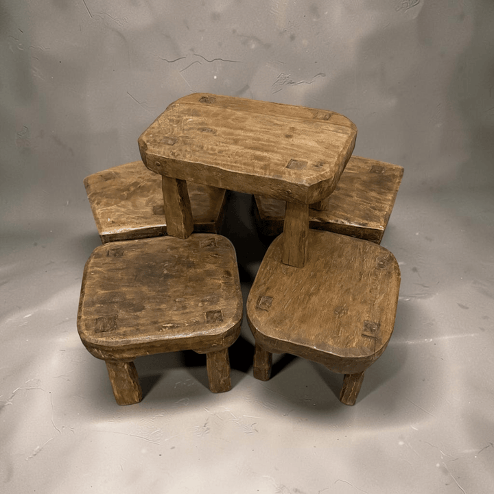 Water Tiger Furniture Hand Carved Stools