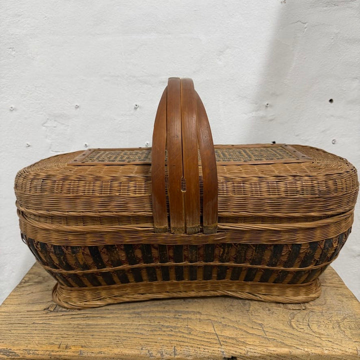 Water Tiger Decor Ancient Chinese Lidded Baskets