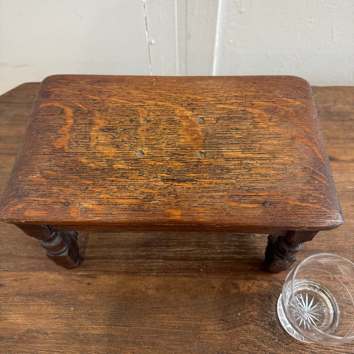 Water Tiger Furniture Oak Foot Rest Late 19TH Century