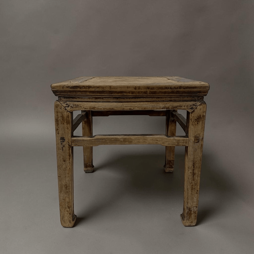 Water Tiger Furniture Antique Chinese Square Elm Side Table | 50x50x52