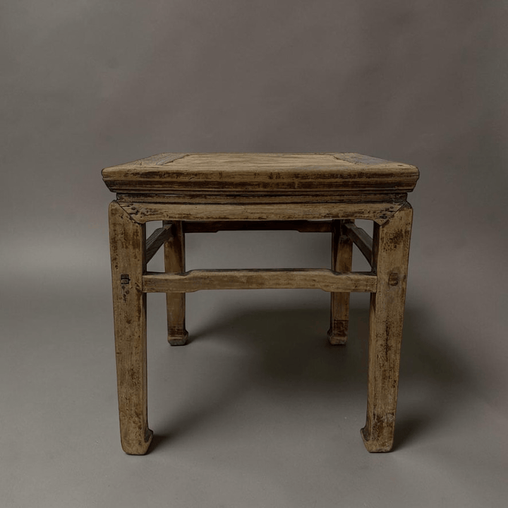 Water Tiger Furniture Antique Chinese Square Elm Side Table | 50x50x52
