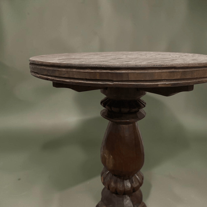 Water Tiger Furniture Cafe Style Organic HandCarved Side Table