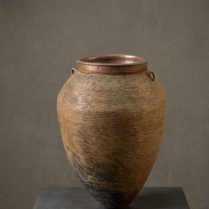Water Tiger Decor Textured Yunnan Antique Chinese Pot