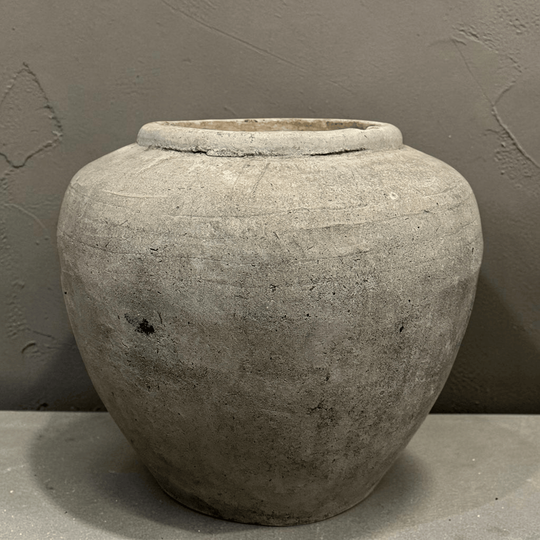 Water Tiger pot Stonw Vintage Water Pot from Borneo