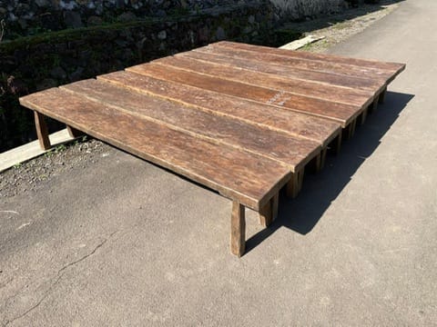 Water Tiger Decor Organic Hand Made Teak Benches